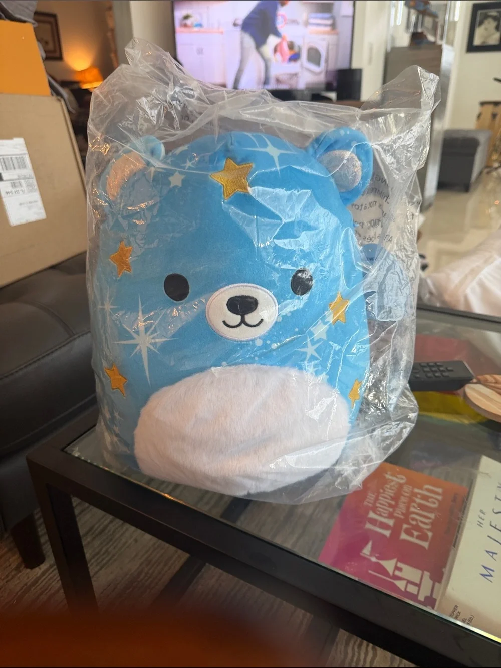 Squishmallows Blue Star Bear Plush